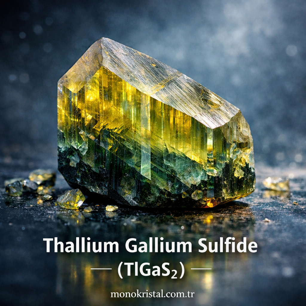 Thallium Galium Sulfide (TlGaS2) Tek Kristal
